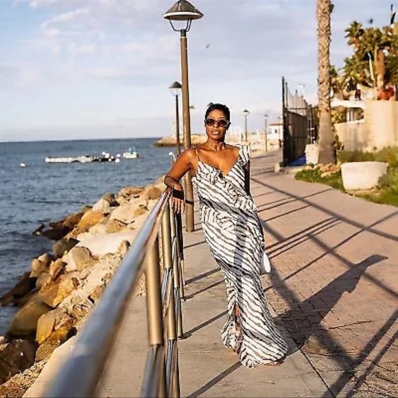 Women's Ruffle Ankle Length Dress - Future Collective with Jenee Naylor 3X - Picture 4 of 4